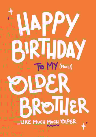 Cheeky Birthday Card - Older Brother created by Yasmin Atherton