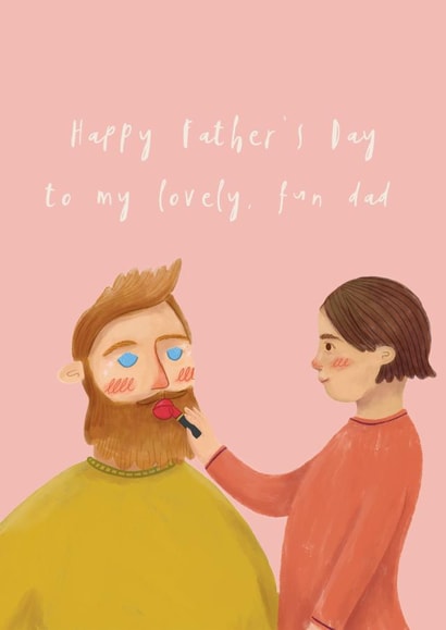 Cute - Heartfelt - Fun Father's Day card for a lovely, fun dad created by Ink and Tot