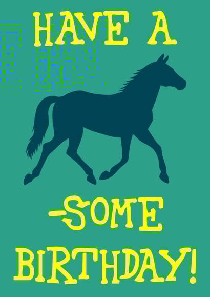 Fun horse birthday card! created by The Fixby Fox