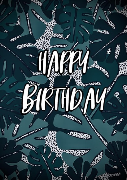 Tropical leaf design created by Leanne Congdon