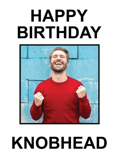 Photo23 Birthday Personalised Photo Card 48550 created by Arr Cards