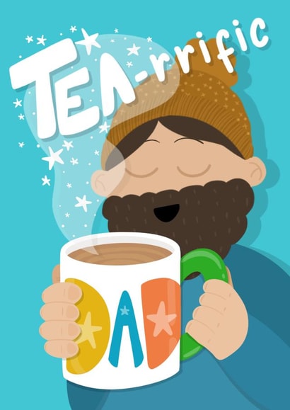 Tea-rrific Father’s Day card created by Sophie Larsson