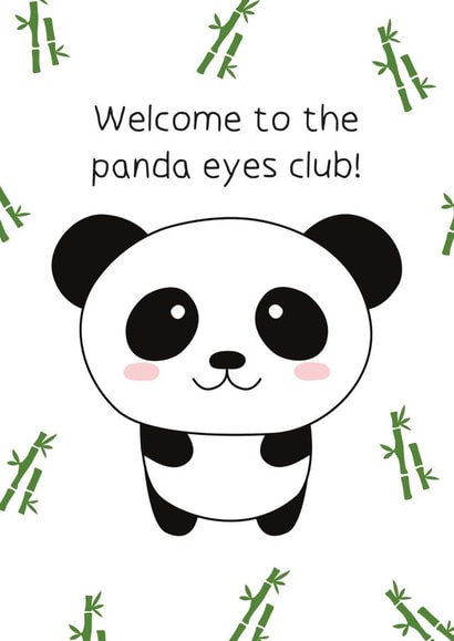 Panda Eyes created by Cara Bond