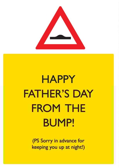 Funny Father's Day Card - From The Bump created by Brainbox Candy