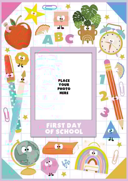 FIRST DAY OF SCHOOL POLAROID CARD created by Athelea Grey