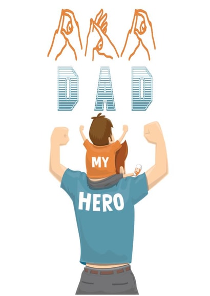 Send this card to your greatest hero, your dad for his birthday or father's day. created by Give Gifts