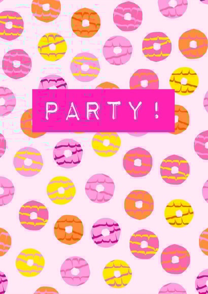 Party Time! Celebration Card, Birthday, Party Food Enthusiast created by davidhydefierce