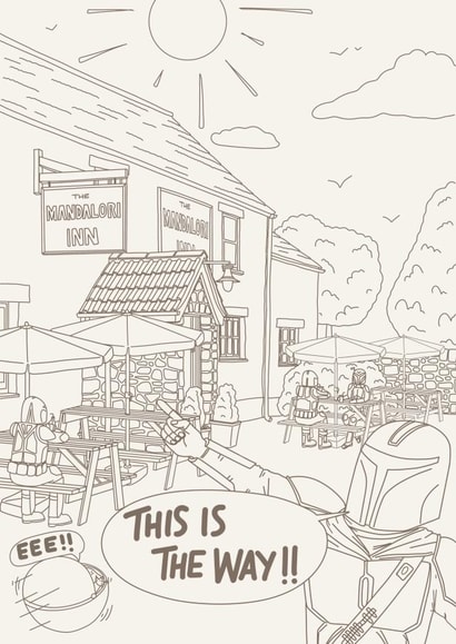 Any occasion - Star Wars- Mandalorian- the child - grogu- baby yoda - beer - pub created by Amaisin’ cards