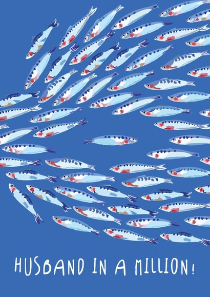 Cute Anniversary Card - Husband In A Million created by Vicki Nelli