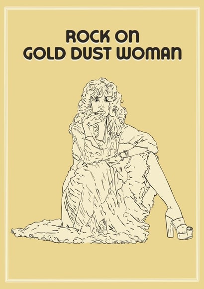 Stevie Nicks Fleetwood. Ac Rock On Celebration Congratulations Card created by ttrappartt