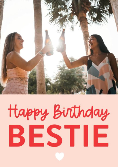 Cute Birthday Card - Bestie created by Word Up Creative