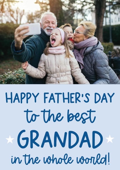 Cute Father's Day Card - Best Grandad in the Whole World created by Word Up Creative