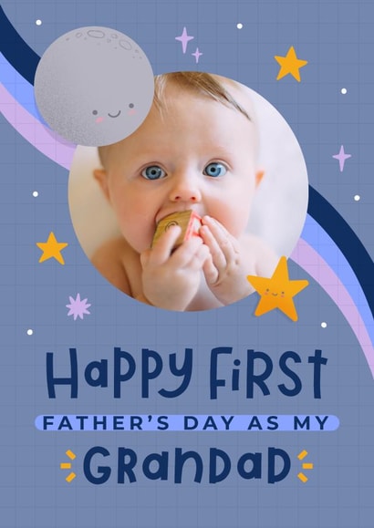 Cute Father's Day Card - First as Grandad created by Joanne Hawker