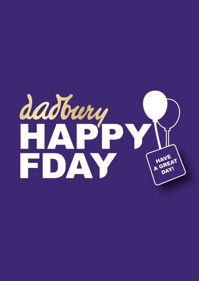 Chocolatey Father's Day Card - Cadbury/Dadbury created by Cards from Designers