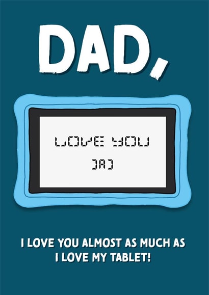 Cheeky Father's Day Card - iPad Kid created by Cards from Designers