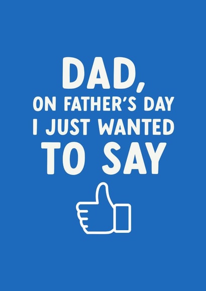 Funny Father's Day card - Thumbs Up created by The Cake Thief