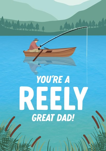Funny Father's Day - Reely Great - Fishing created by The Cake Thief