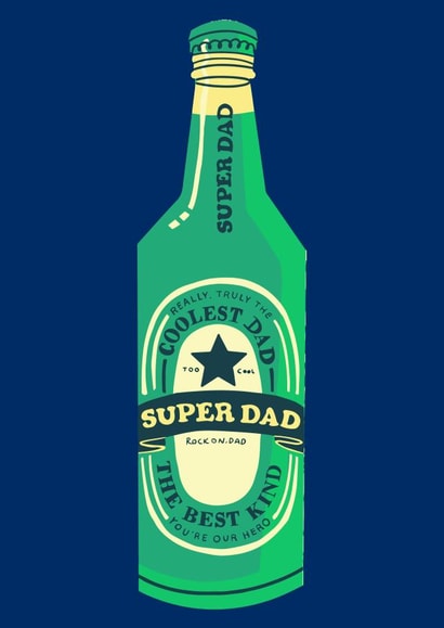 Super Dad Father's Day Card created by Izzi Paints