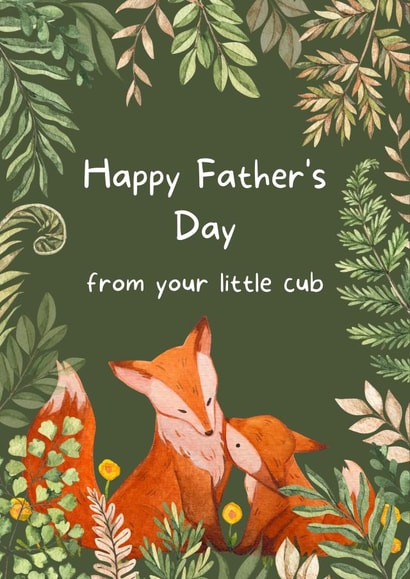 Happy Father's Day From Your Little Cub created by Izzi Paints