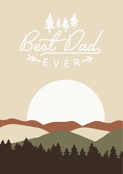 Best Dad Ever Father's Day Card created by Izzi Paints