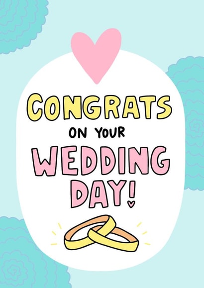 Congrats on Your Wedding Day - Wedding Card for Newlyweds created by Angela Chick