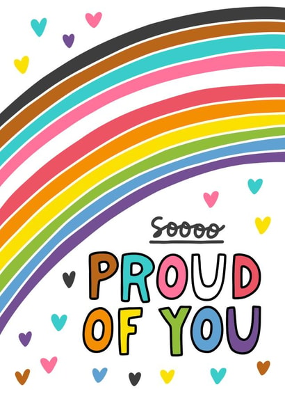 Soooo Proud of You - Pride Card - Coming Out Card created by Angela Chick