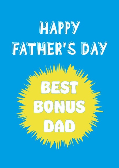 Father's Day Card - Bonus Dad created by size3art