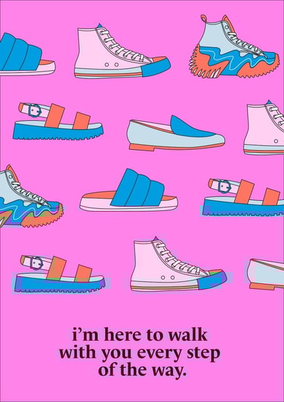 Fearne Cotton's Happy Place Card - Walk Every Step of the Way created by Happy Place