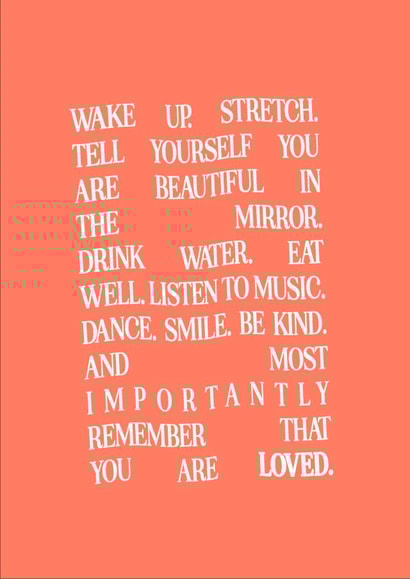 Fearne Cotton's Happy Place Card - Remember You Are Loved created by Happy Place