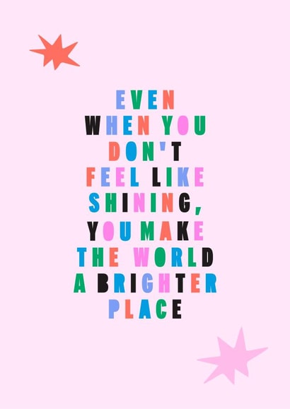 Fearne Cotton's Happy Place Card - Make The World a Brighter Place created by Happy Place