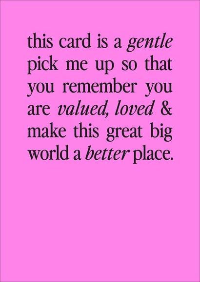 Fearne Cotton's Happy Place Card - Make the World a Better Place created by Happy Place