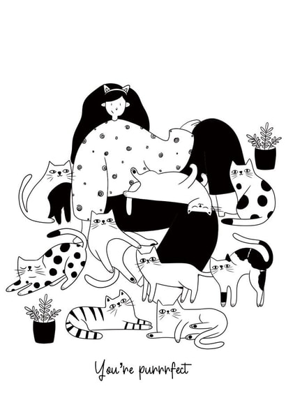 You’re purrrfect created by Heather Rose Designs