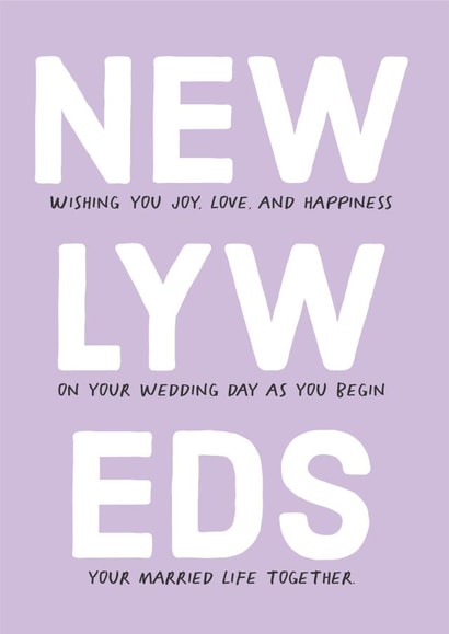 Newlyweds - Wedding Card created by Poppy Lane