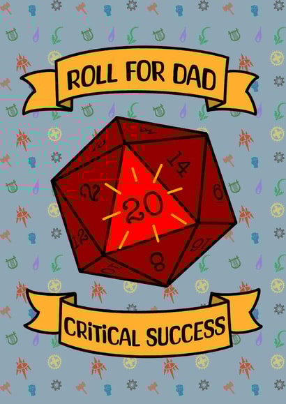 Fathers Day Card - Dungeons and Dragons created by RainbowRoo