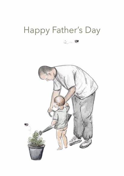 Classic Father's Day Card, share a smile - let him know how much he means to you created by Kim Dakin