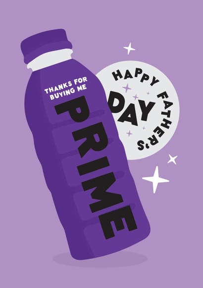 Funny Father's Day Card For Dad - Thanks For Buying Me Prime created by Joyful Joyful