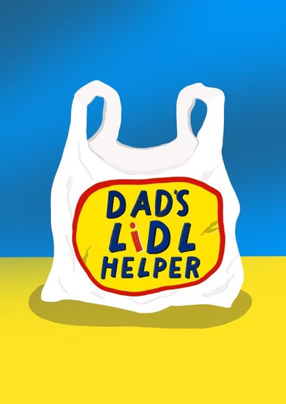 Cute Father's Day card - Lidl shopping created by Pickled Prints