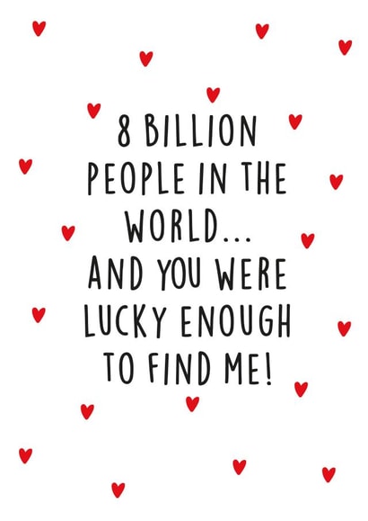 Funny Anniversary card for girlfriend, wife, husband, boyfriend, partner, lover created by Kind of Simple Designs