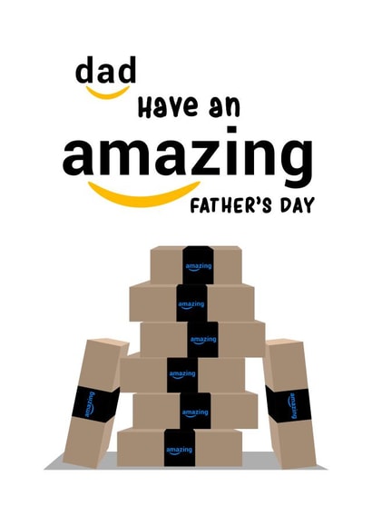 Father's Day card for Amazon Dad created by Tom Spencer