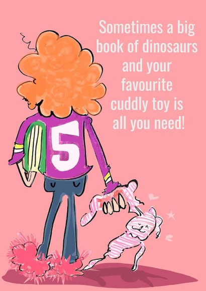 Cute card for your dinosaur mad child created by Higgledy Prints