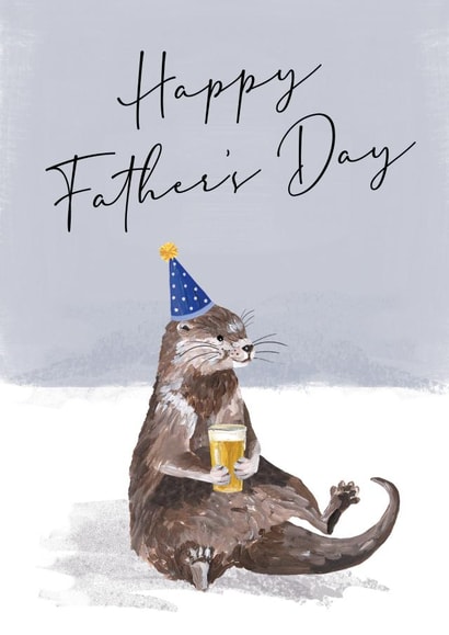Cute Father's Day Card - Otter created by Making Meadows Ltd