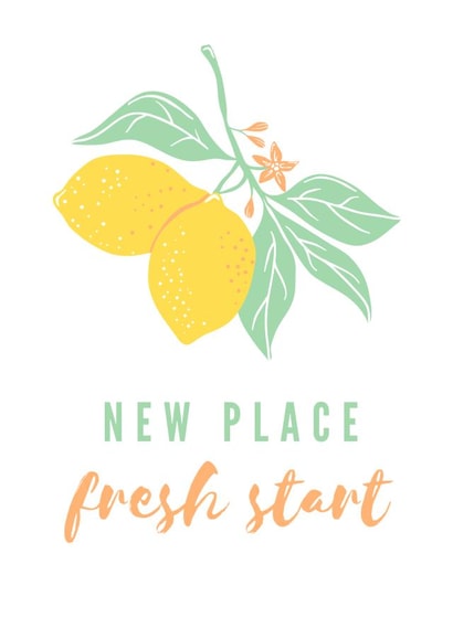 New Home Card - New Place Fresh Start created by Kristin