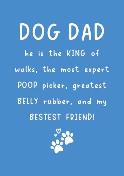 Cute Father's Day Card - Dog Dad created by Creationery
