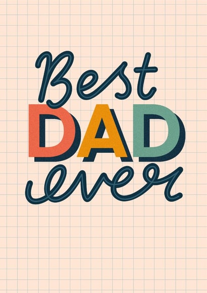 Heartfelt Father's Day card - Best Dad Ever created by katie illustrated