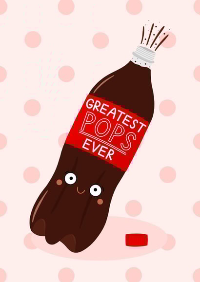Fizzy Pop - Cute Card for Grandad - Dad - Pops Card - Fathers Day created by Ludicrous Prints