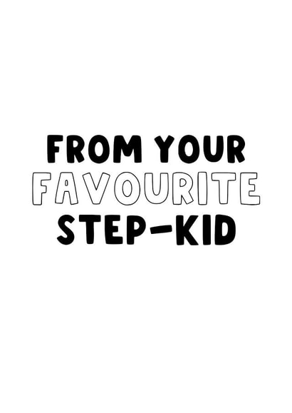 Father's Day/Mother's Day Card - For Step-Dad and Step-Mum created by The Blunt Badger