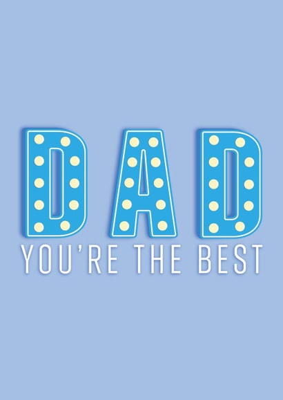 Card for Dad - Dad You're the best created by Helen Stephanie Design