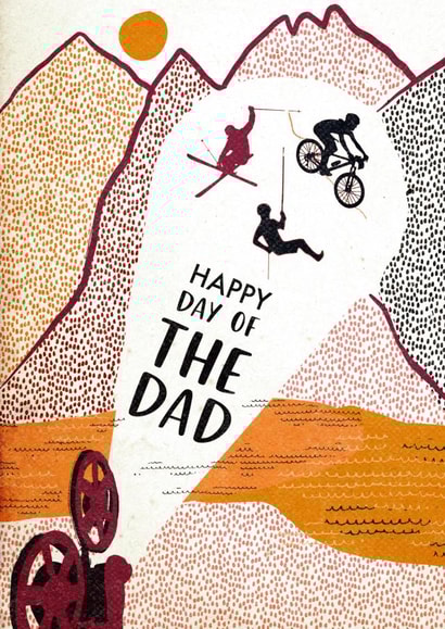 Adventure sport card for Dad on Father's Day created by Richard Scott