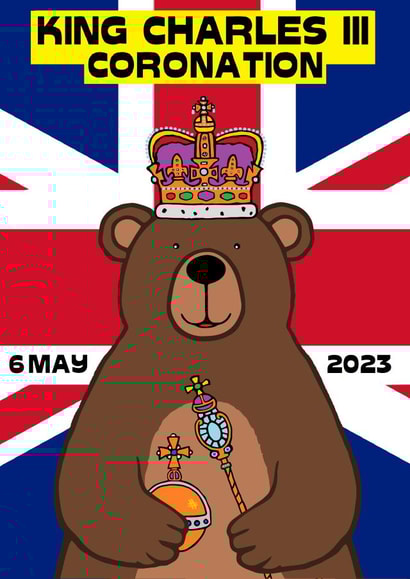 CORONATION CARD FOR THE KING created by CARDTOON