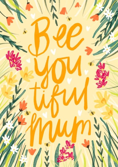 Pretty Birthday Card - Beautiful Mum created by Emma Valenghi